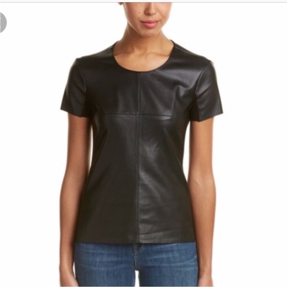 Bailey 44 Vegan Leather Black Size XS Top